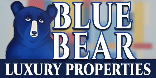 Blue Bear Luxury Properties logo.